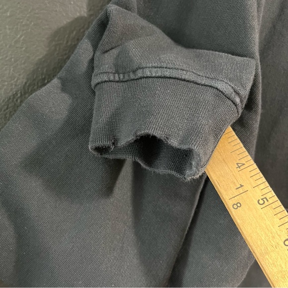 Dropdead Sweatshirt Mens Small S Black Hooded Front & Back Graphic Print Pocket - Picture 5 of 13